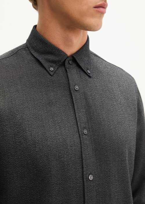 Regular-fit shirt — Black