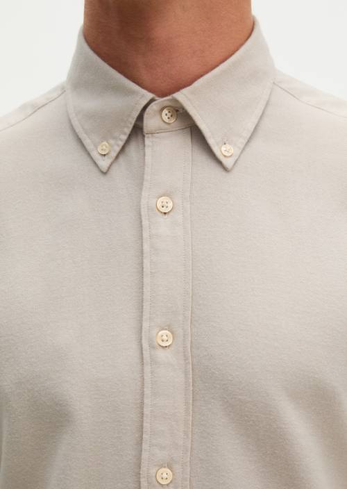 beige dress shirts Regular-fit shirt Made from organic cotton with TENCEL™ Lyocell - | Long sleeve 100s two Winter Wedding Dress Rhapsody Long Sleeve Knit Size:A/B
