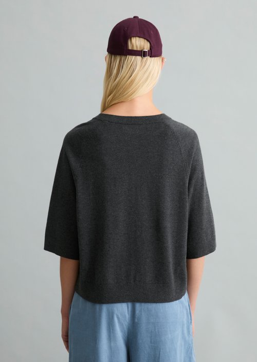 Oversized knit sweater — Anthra Melange