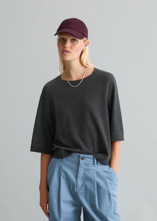 Oversized knit sweater — Anthra Melange