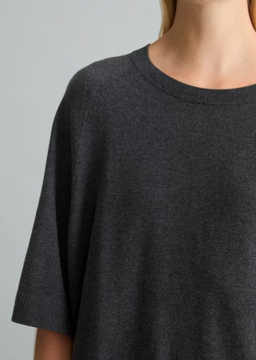 Oversized knit sweater — Anthra Melange