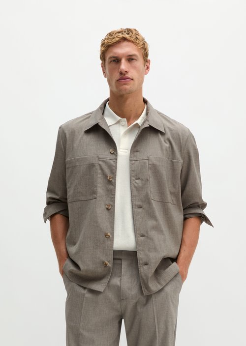 Overshirt — Medium Grey