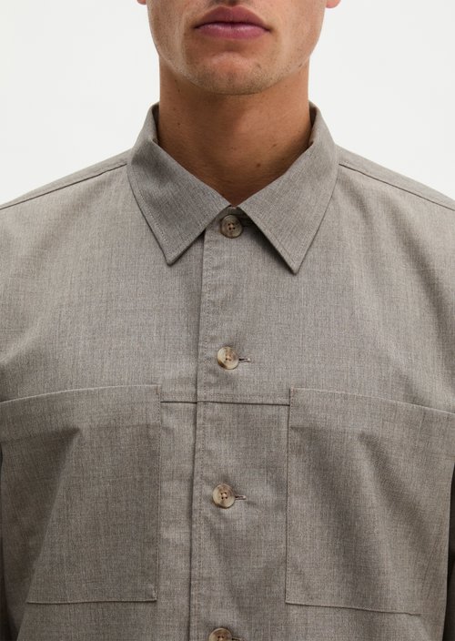 Overshirt — Medium Grey