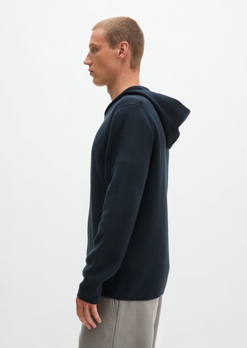 Hooded cardigan regular — Peppercorn Grey