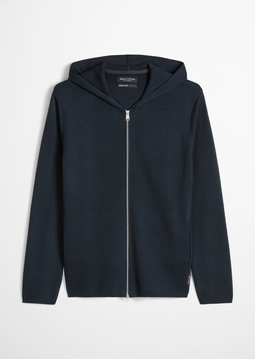 Hooded cardigan regular — Peppercorn Grey