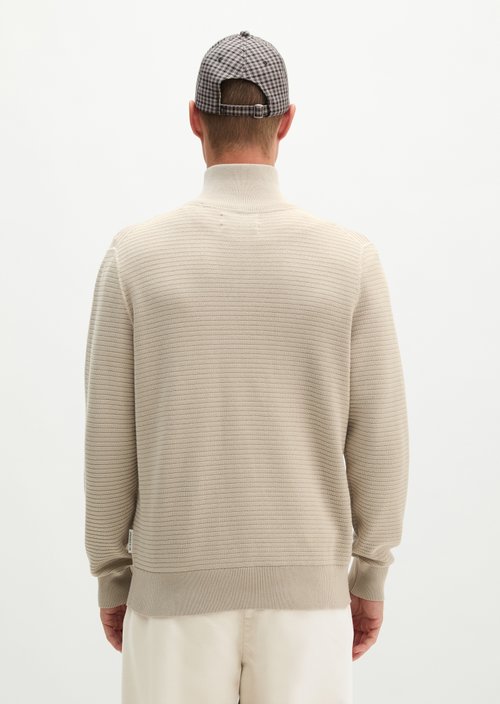 Regular-Fit Cardigan — Grey Silk