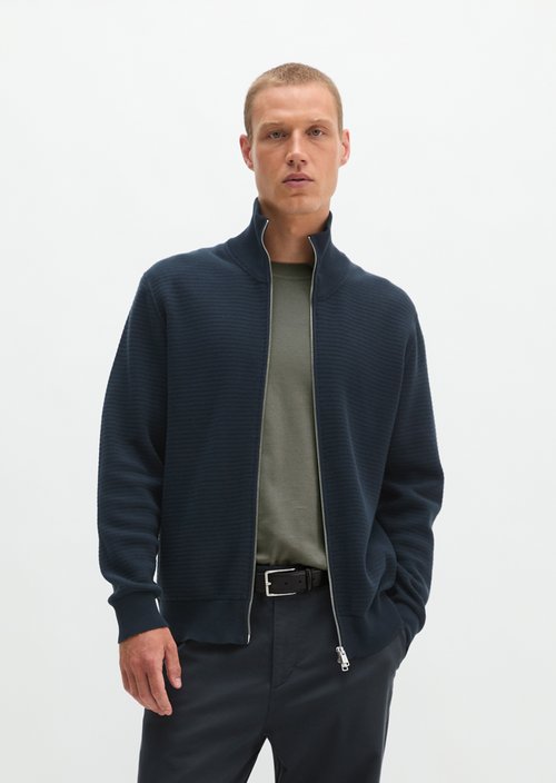Regular-Fit Cardigan — Peppercorn Grey