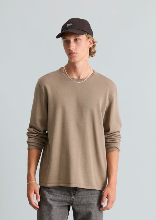 Regular-fit sweater — Cold Taupe