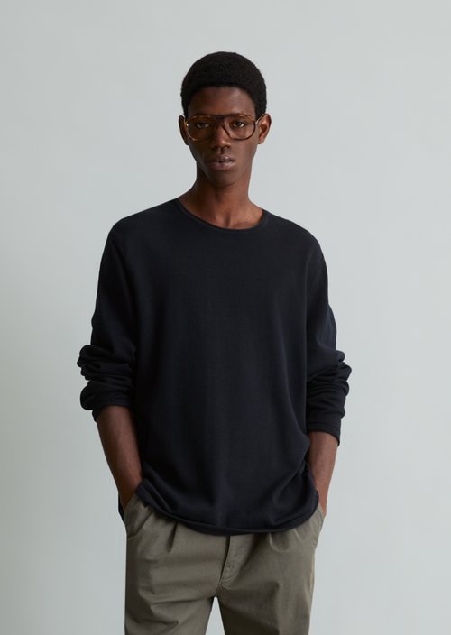 Regular-fit sweater — Dark Navy