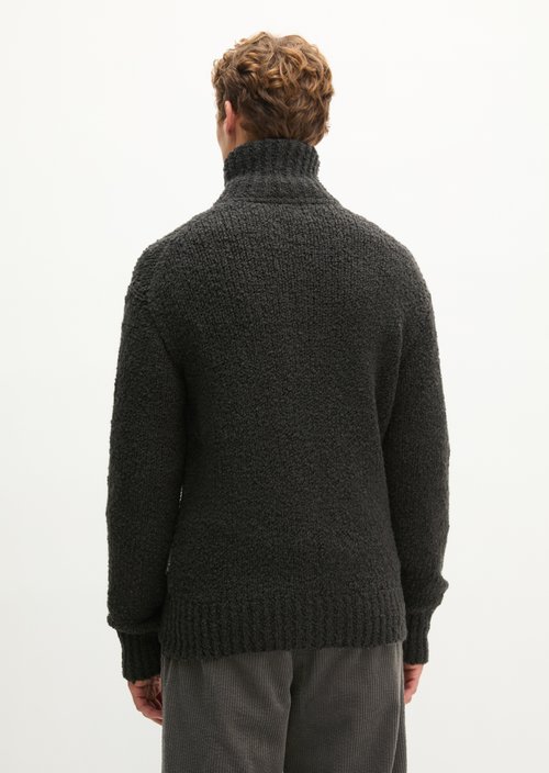 Oversized Bouclé Cardigan — Wooden Earth