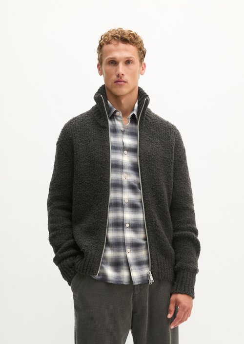Oversized Bouclé Cardigan — Wooden Earth