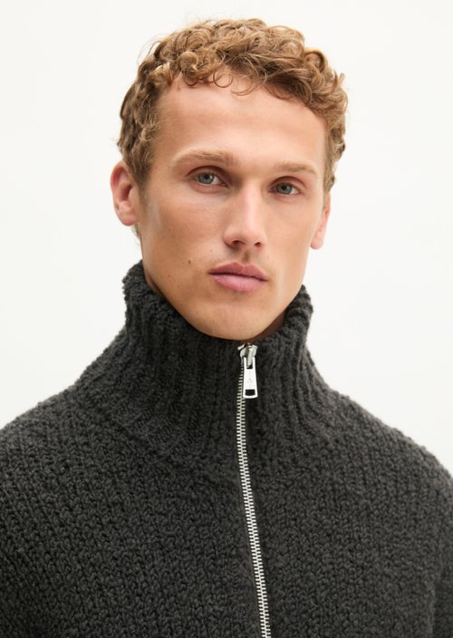 Oversized Bouclé Cardigan — Wooden Earth