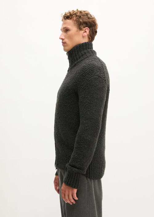 Oversized Bouclé Cardigan — Wooden Earth