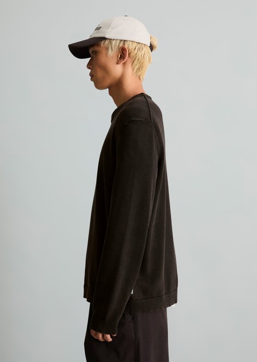 Regular-fit sweater — Chocolate Brown