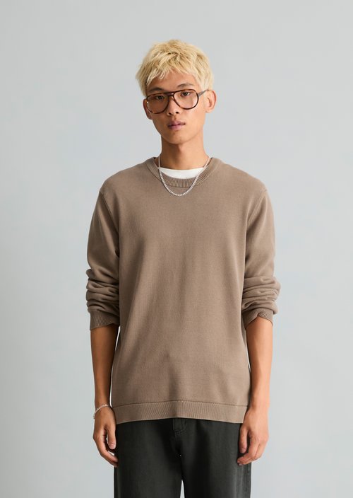 Regular-fit sweater — Cold Taupe