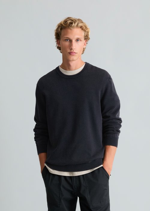 Regular-fit sweater — Dark Navy
