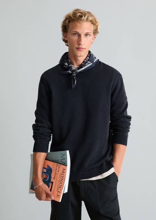 Pullover regular Dark Navy in Frontalansicht
