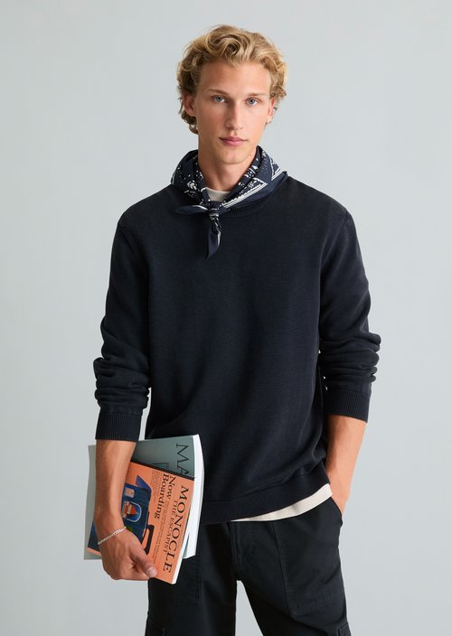 Regular-fit sweater — Dark Navy