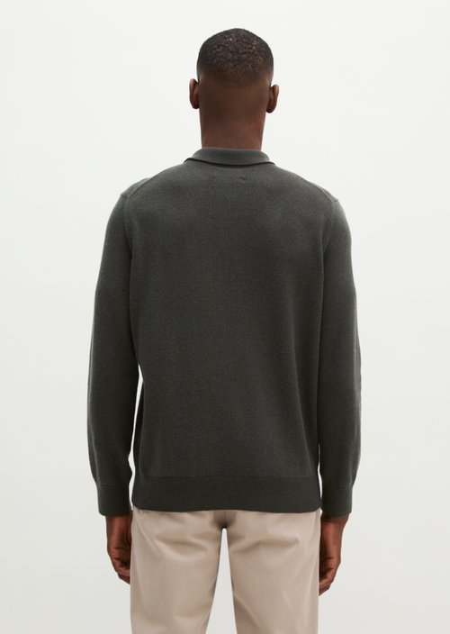 Regular-Fit Knit Polo Shirt — Wooden Earth