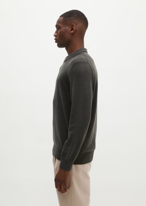 Regular-Fit Knit Polo Shirt — Wooden Earth