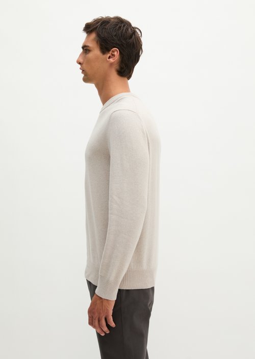 Regular-Fit Knit Polo Shirt — Linen Beige