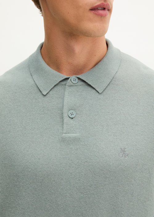 Regular-Fit Knit Polo Shirt — Faded Mint