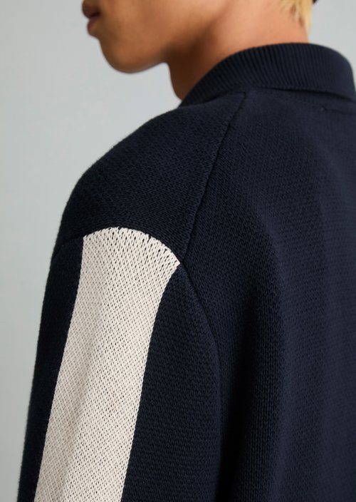Relaxed-fit cardigan — Dark Navy