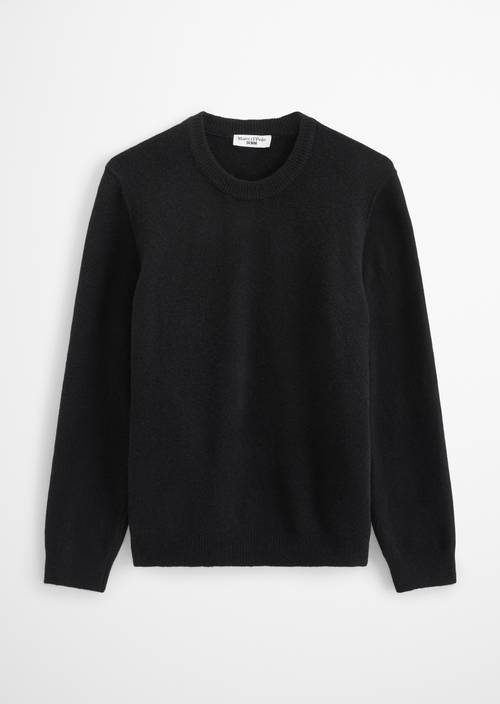 Regular-Fit Sweater Black in isolated view without model