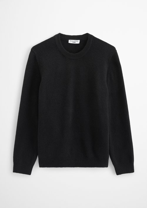 Regular-Fit Sweater — Black