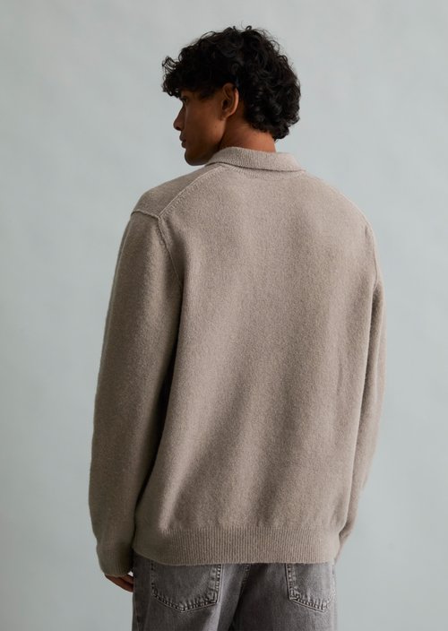 Regular-fit polo-style sweater — Dolphin