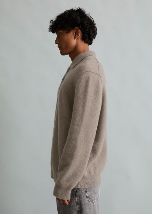 Regular-fit polo-style sweater — Dolphin