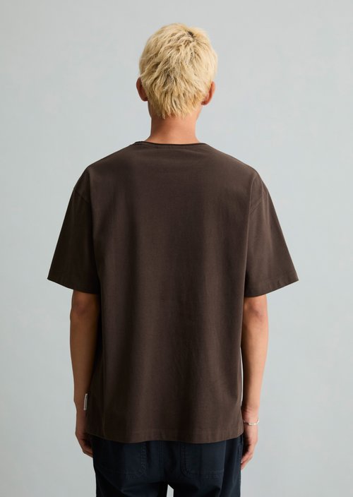 Relaxed-fit T-shirt — Chocolate Brown