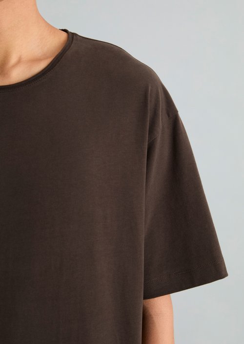 Relaxed-fit T-shirt — Chocolate Brown