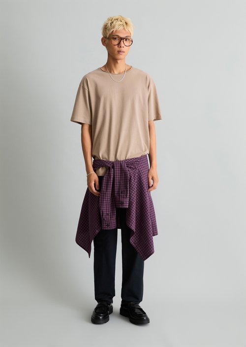 Relaxed-fit T-shirt — Cold Taupe