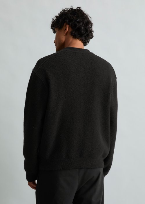 Relaxed-fit cardigan — Black