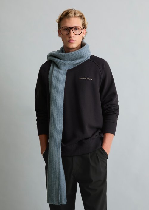 Bouclé Knit Scarf — Bashed Nickle