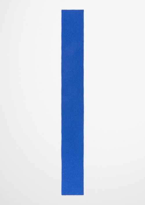 Bouclé Knit Scarf — Pale Cobalt