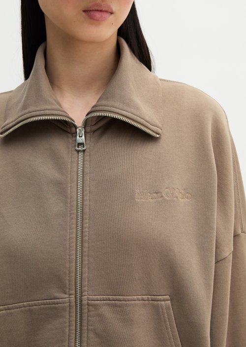 Oversize sweat jacket — Stone Taupe