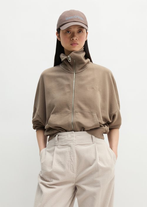 Oversize sweat jacket — Stone Taupe