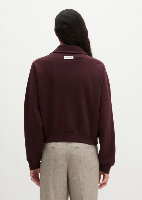 Oversize sweat jacket — Black Cherry