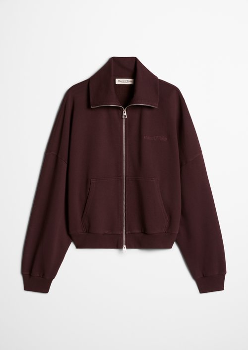 Oversize sweat jacket — Black Cherry