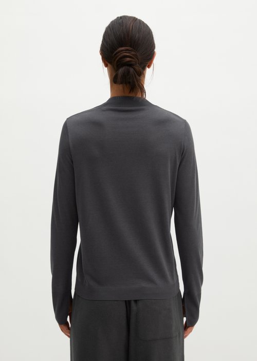Luxury longsleeve relaxed — Broken Graphite