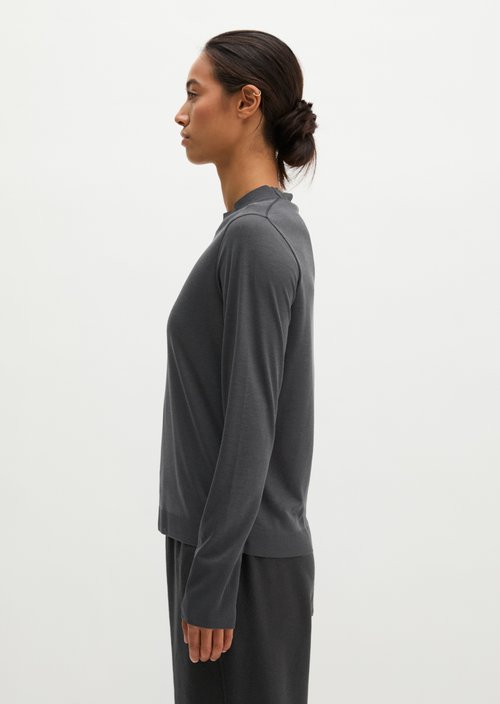Luxury longsleeve relaxed — Broken Graphite