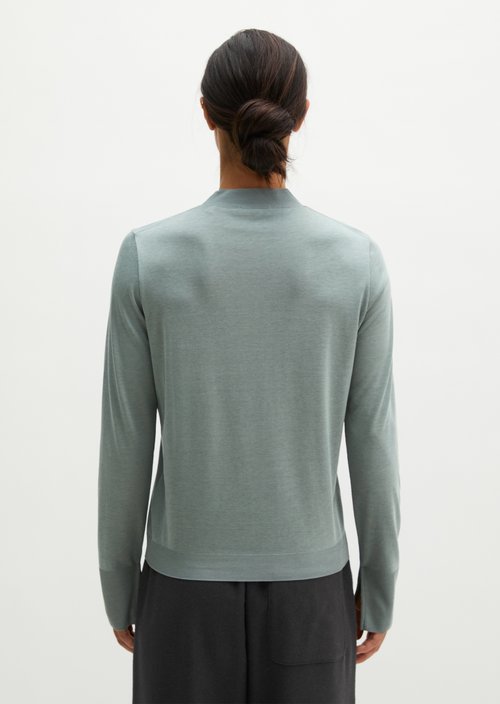 Luxury longsleeve relaxed — Foggy Blue