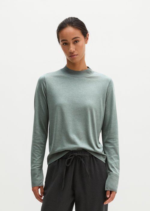 Luxury longsleeve relaxed — Foggy Blue