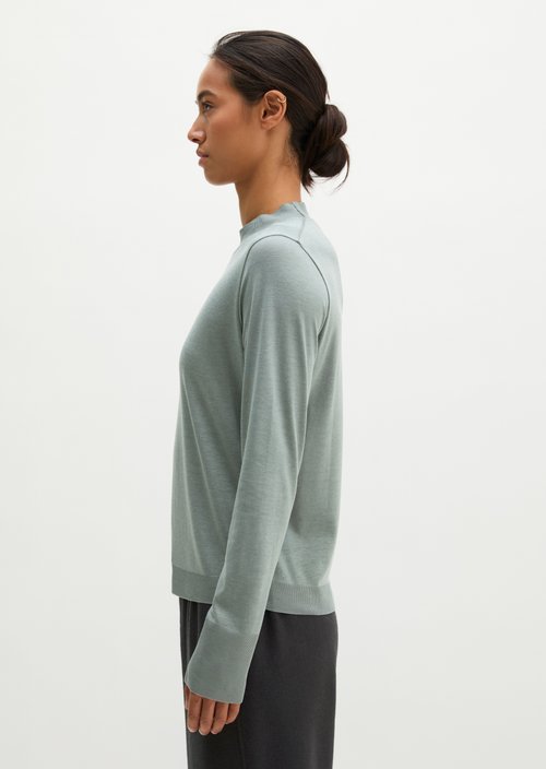 Luxury longsleeve relaxed — Foggy Blue