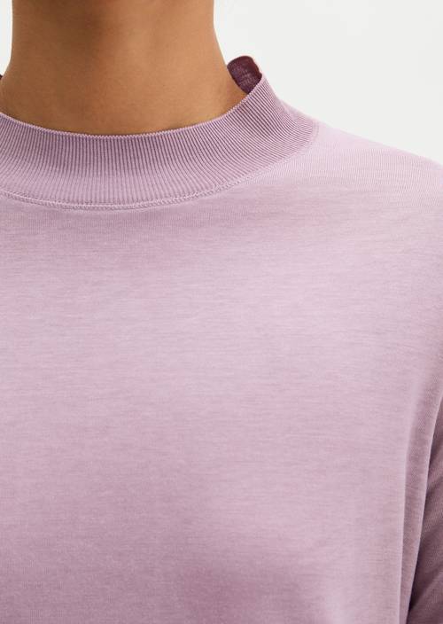 Luxury longsleeve relaxed Gentle Mauve in detail view