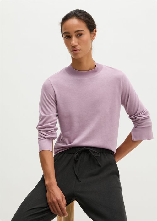 Luxury longsleeve relaxed — Gentle Mauve