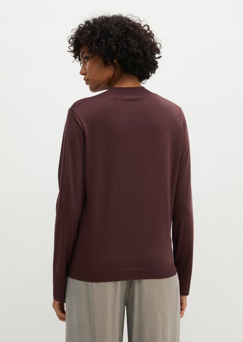 Luxury longsleeve relaxed — Black Cherry