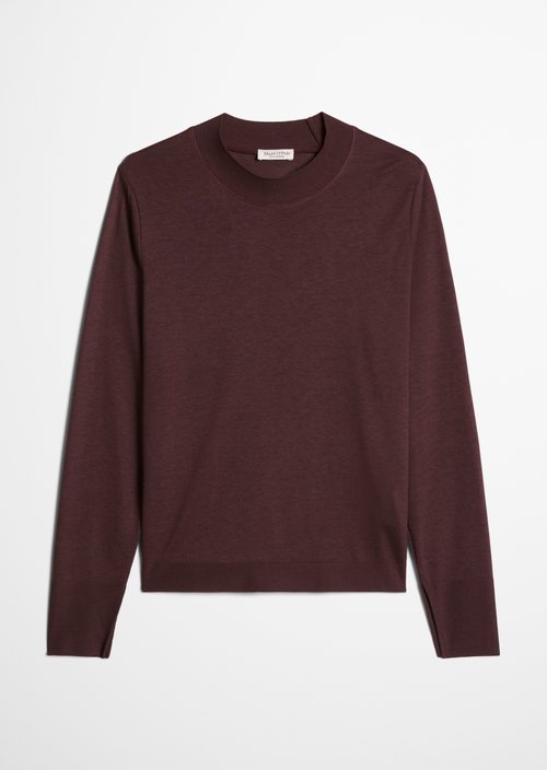 Luxury longsleeve relaxed — Black Cherry
